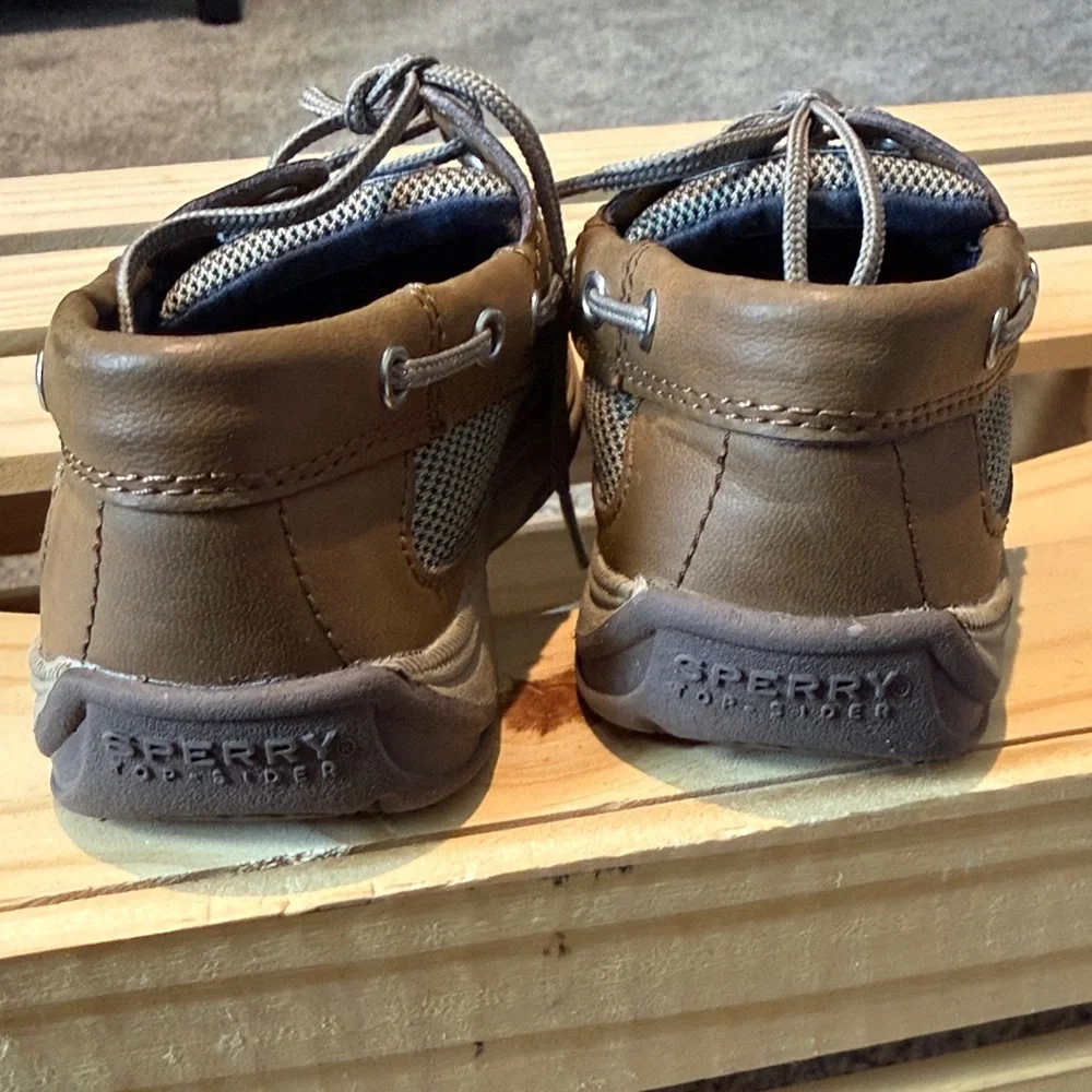 Sperry Tan Kids Boat Shoe